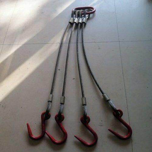 国标压制起重钢丝绳!一拖四吊索具钢丝绳组合吊具吊具索吊具!