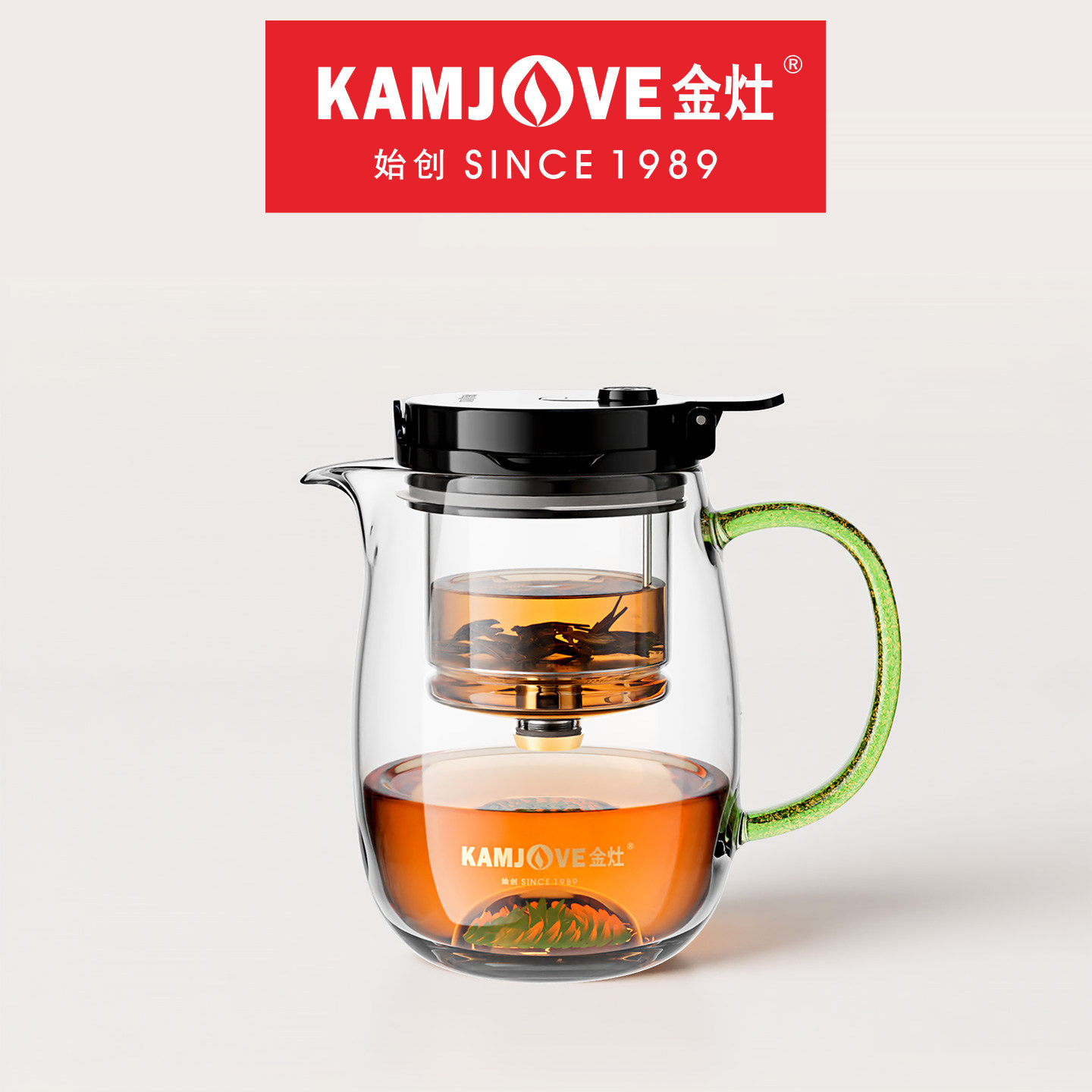 金灶高硼硅耐热飘逸杯泡茶专用