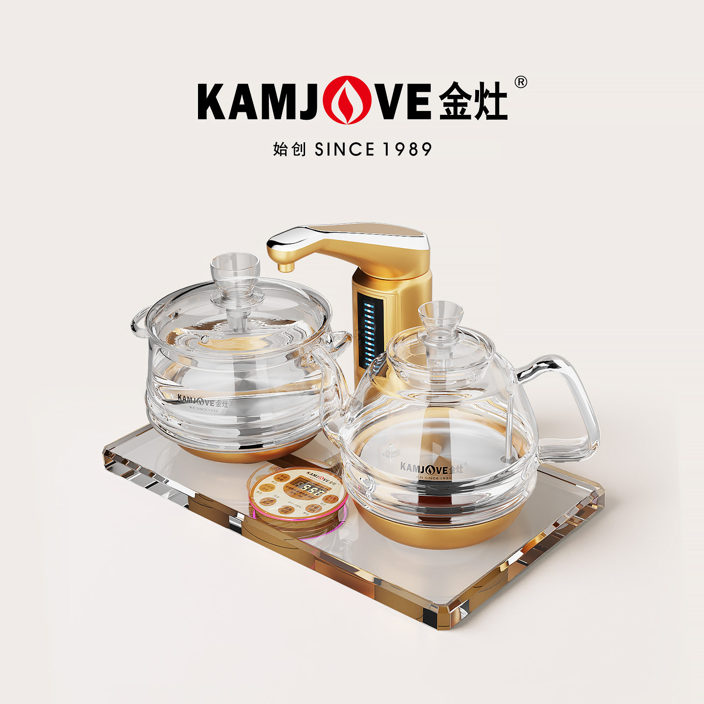 金灶B8全自动上水烧水壶家用高硼硅耐热玻璃煮茶炉智能恒温热水壶,餐饮具,煮茶炉,淘宝优惠券,粉丝福利购,淘宝优惠卷