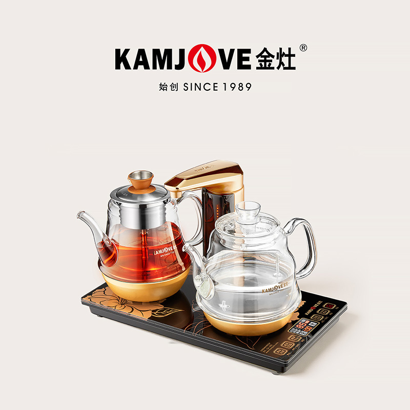 金灶全自动上水电热水壶茶具套装