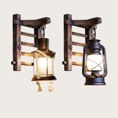 怀旧马灯复古中式阳台煤油过道灯仿古墙壁灯创意餐厅酒吧茶室走廊