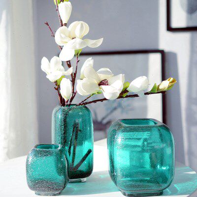 花器出口插花玻璃花瓶家居装饰品创意田园摆件礼品风餐桌星空包邮