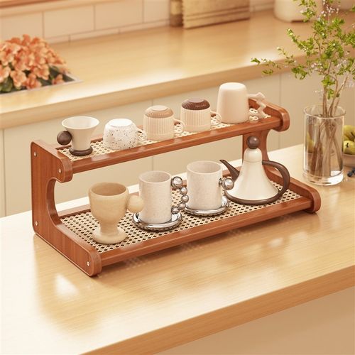 杯架子置物架餐桌台面咖啡角布置厨房吧台水杯茶杯收Y纳沥水放置