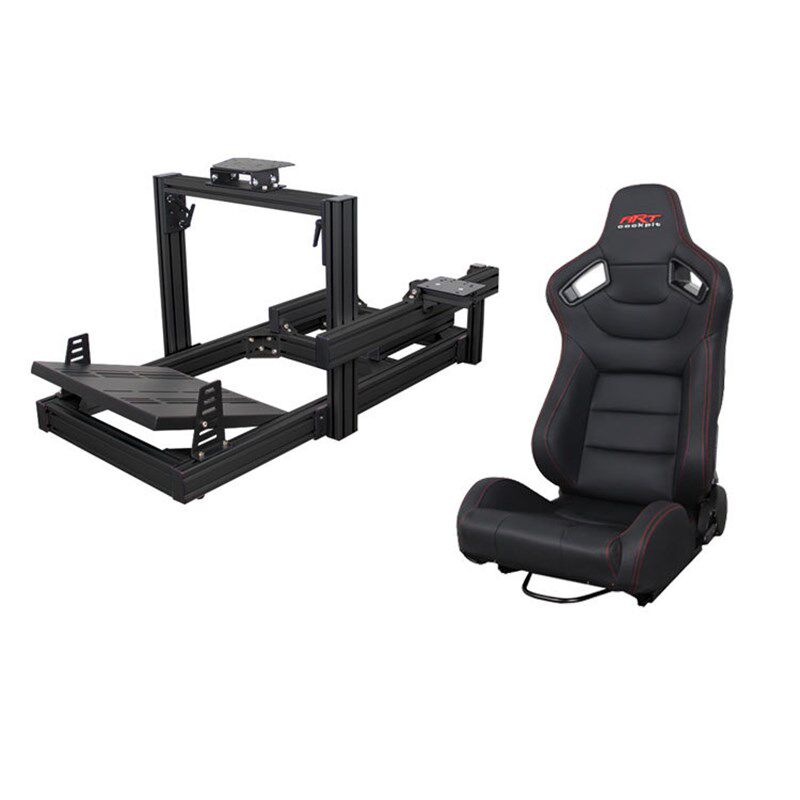 赛车游戏方向盘模拟器4080t工业铝型材座椅支架直驱M10T300rsG29