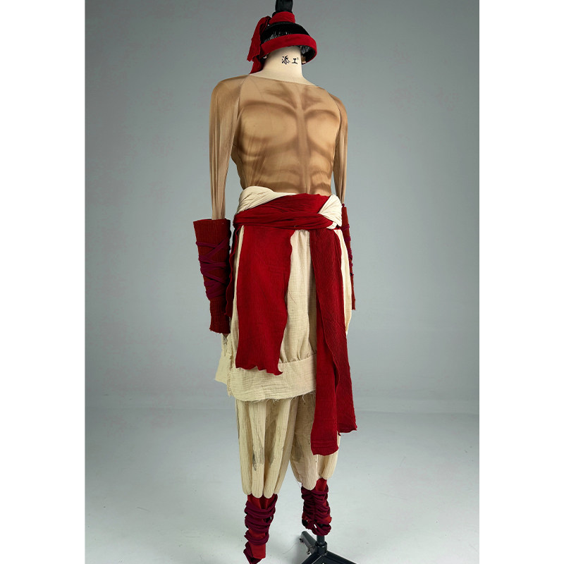 出租大秦力士古典舞打铁酿酒劳作纤夫仿真肌肉舞台表演出服装租赁
