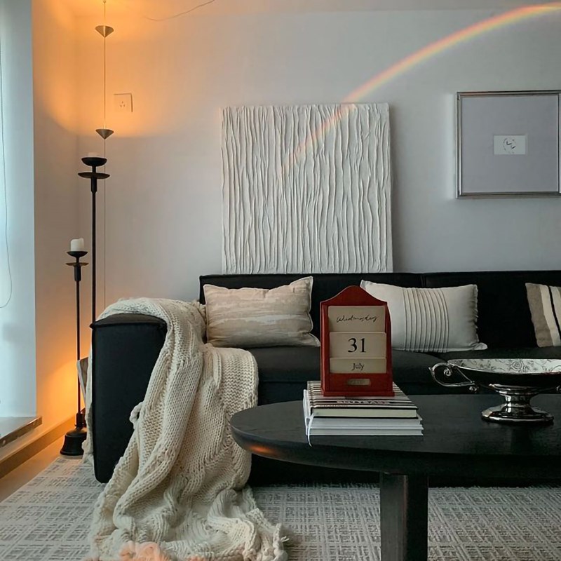 极简风高级感法式装饰画黑白铝型意式餐厅挂画小众艺术餐边柜壁画