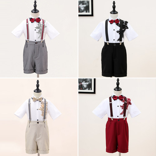 幼儿园毕业服装儿童演出服合唱服男童礼服主持人小学生男孩表演服