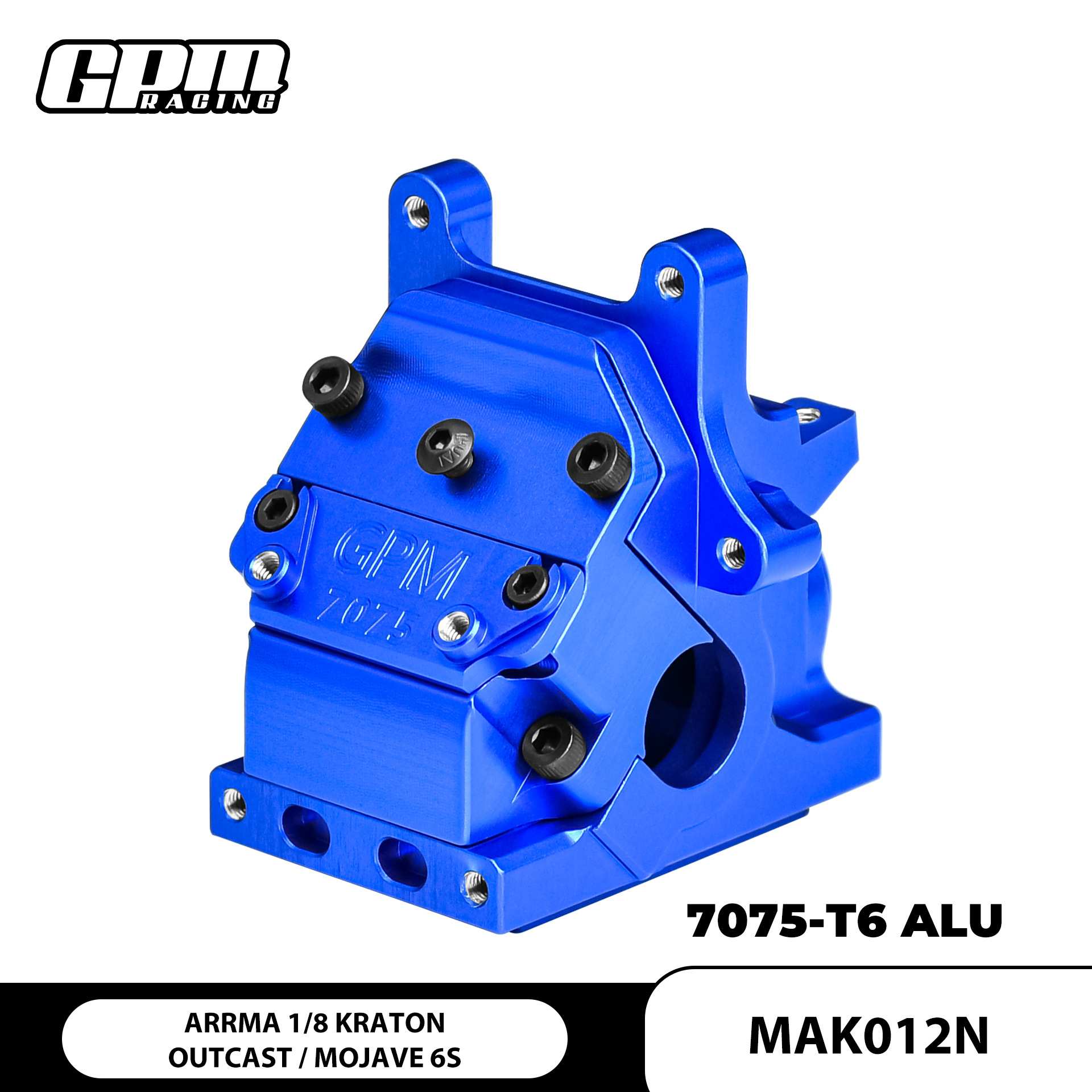 遥控车 ARRMA-1/8卡屯/台风/流浪者6S 铝合金7075-T6前后通用波箱图片