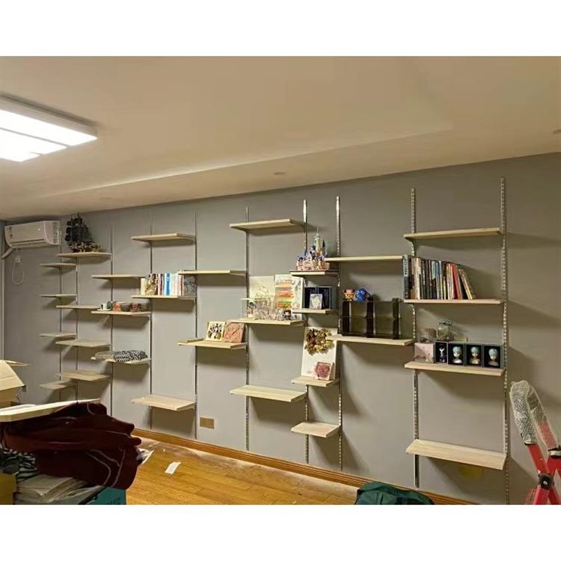 不锈钢AA柱【】服装店展示上墙槽条 货架展柜立柱A柱竖条配件