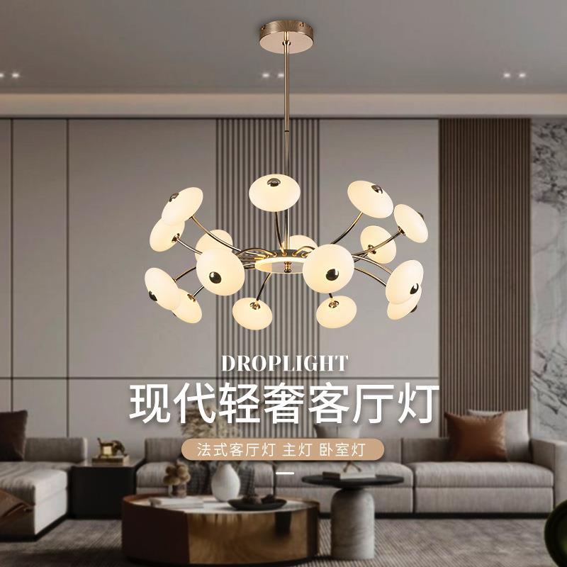 中山北欧吊灯现代简约大方魔豆分子餐厅灯客厅灯LED全铝铁艺灯具