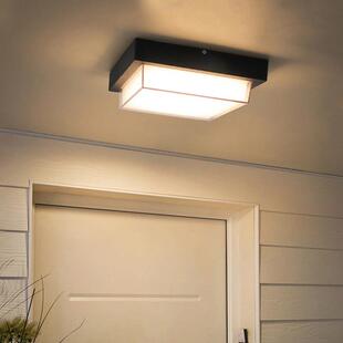 户外吸顶灯防水防虫别墅庭院屋檐入户室外自建房大门口感应阳台灯