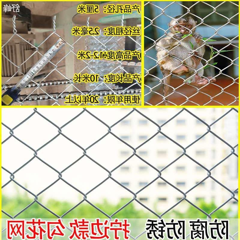 镀锌钢丝网勾花铁丝网围栏网养殖网护栏狗牛羊猪菱形不锈防护围档