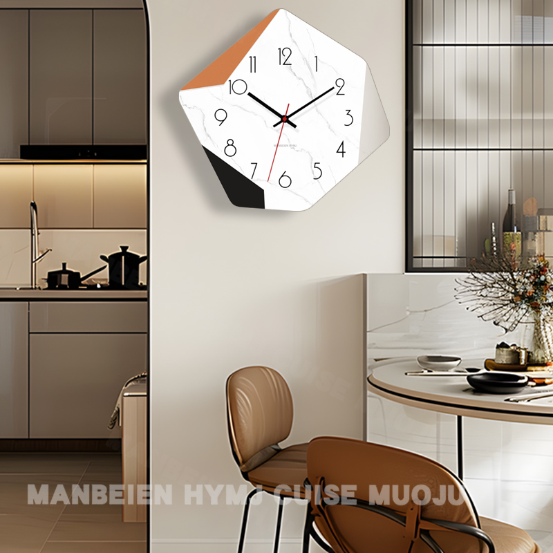 个性钟表挂钟客厅2024新款家用艺术时尚静音时钟现代挂墙简约挂表