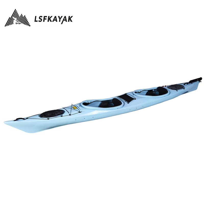 双人海洋舟 双人远洋舟 双人座舱式皮划艇 塑料海洋舟 滚塑皮划艇