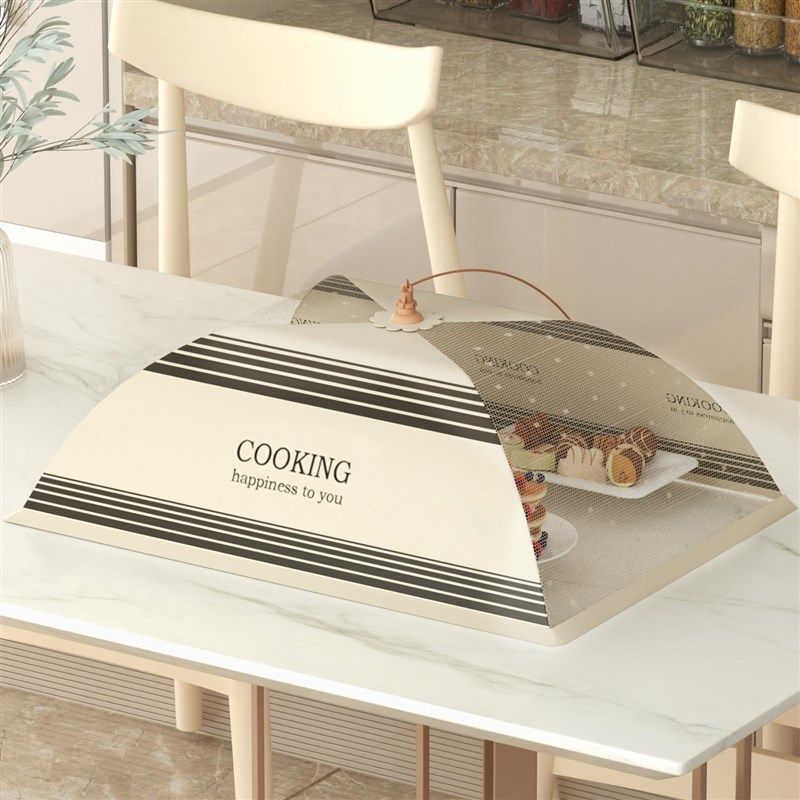 饭菜罩子盖菜罩可折叠剩菜食物罩新款饭桌餐桌罩遮菜伞防苍蝇防尘