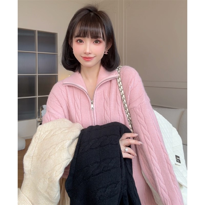 【糯米甜酒】娜娜的孕期穿搭孕妇装秋冬新可哺乳中长款毛衣连衣裙