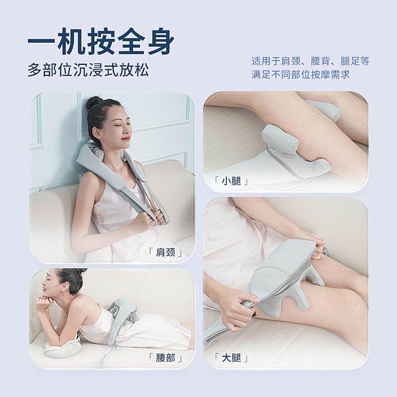 按摩披肩多功能颈椎颈肩斜方肌按摩器厂家直销按摩加热披肩