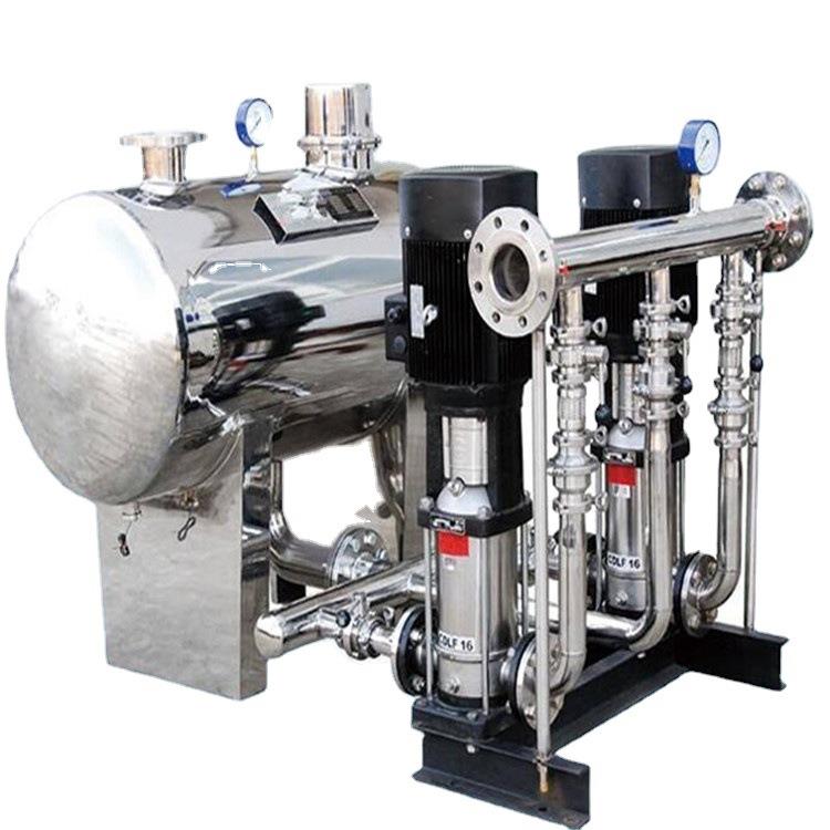 楼房二次供压供水系统 水箱式无负压供水设备不锈钢304管路