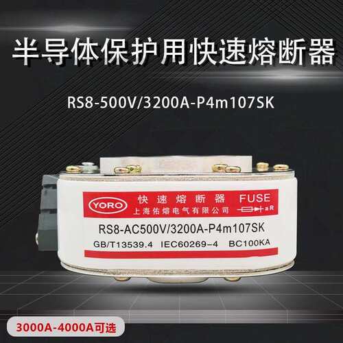 RS8-AC500V 3000A3200A3400A3600A3800A4000A P4m107SK快速熔断器