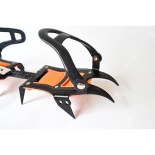 10齿攀冰冰爪带阻雪板绑带式 高海拔登山行走防滑攀岩冰爪