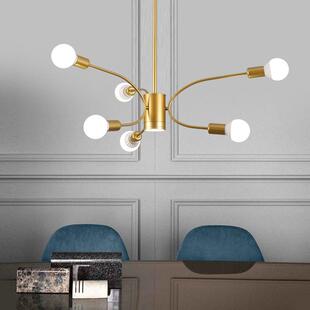 卓迩北欧吊灯后现代C型个性灯泡客厅灯网红新款餐厅灯具卧室灯饰