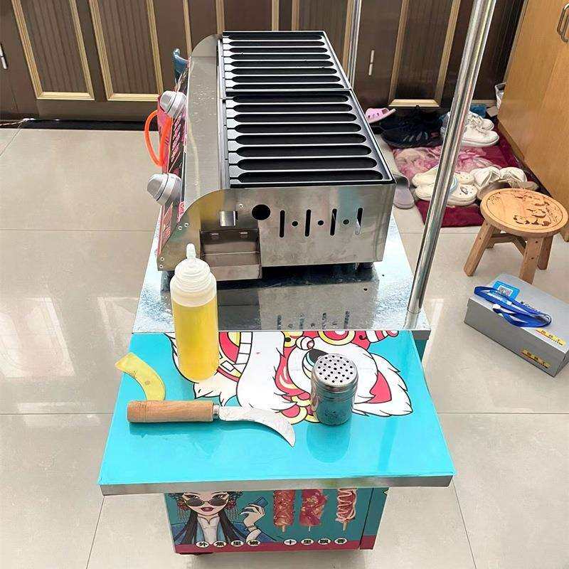 黄金脆皮烤肠机路边夜市淀粉香肠盘摆摊淀粉肠机器