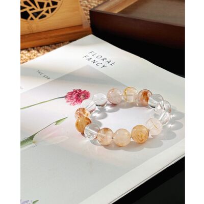 Resonarth「白光花序」天然白水晶胶花水晶手串清透通透日常疗愈