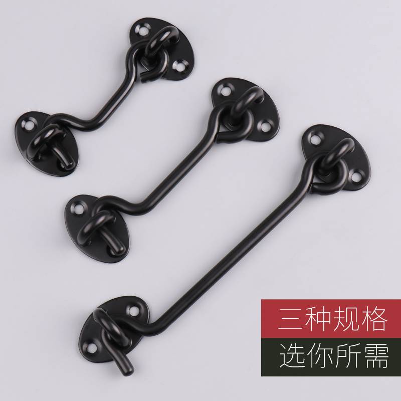 速发门插销免打孔门扣不锈钢卫生间门闩挂钩老式房门锁扣简易推拉