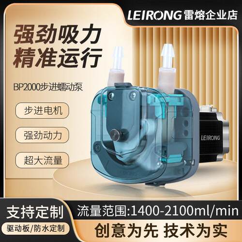 雷熔BP2000步进蠕动泵小型大流量实验室精密灌装机抽自吸水泵循环