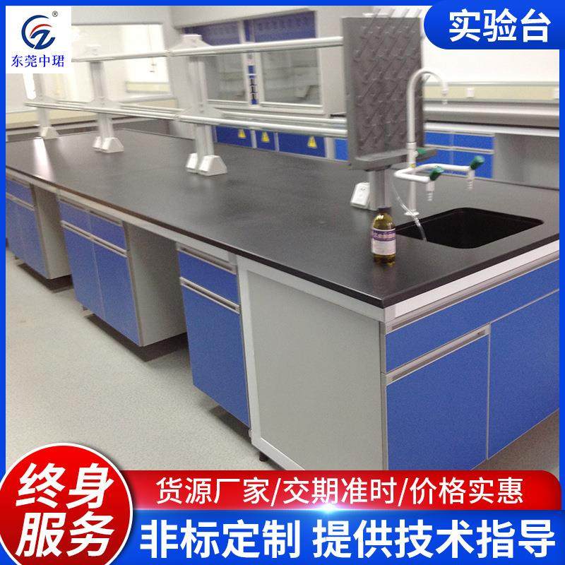 实验室工作台钢木实验台学校物理实验台全钢实验室边台试验台厂家