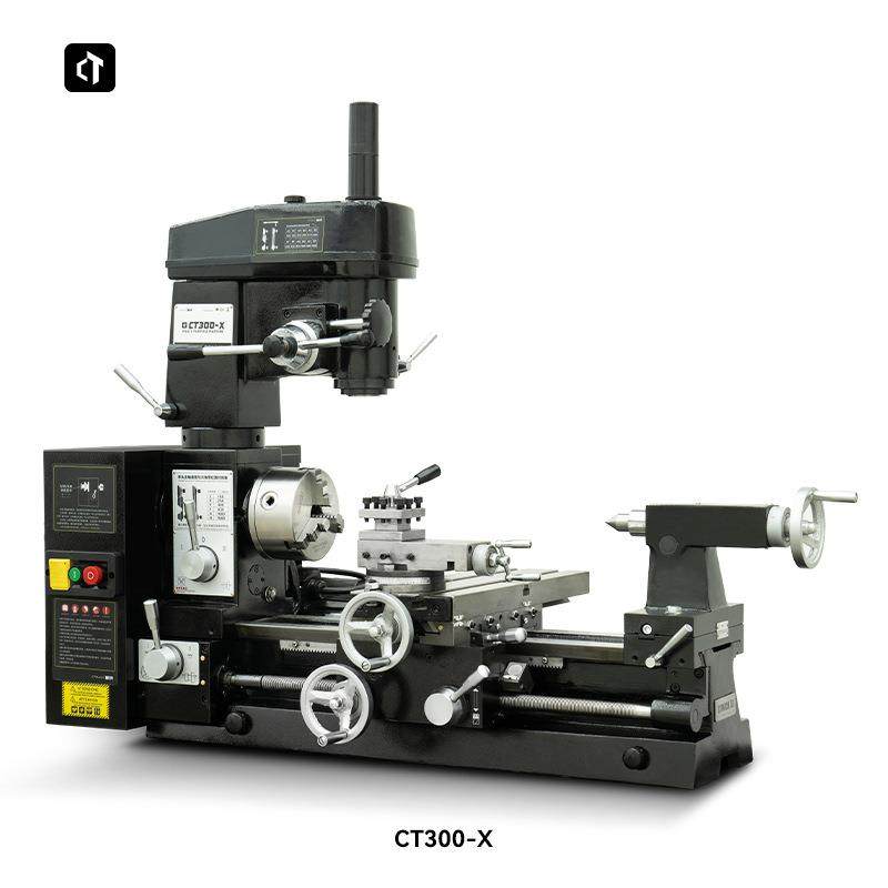 新品CT300-X多功能车床车钻铣三合一机床车铣复合小车床钻铣