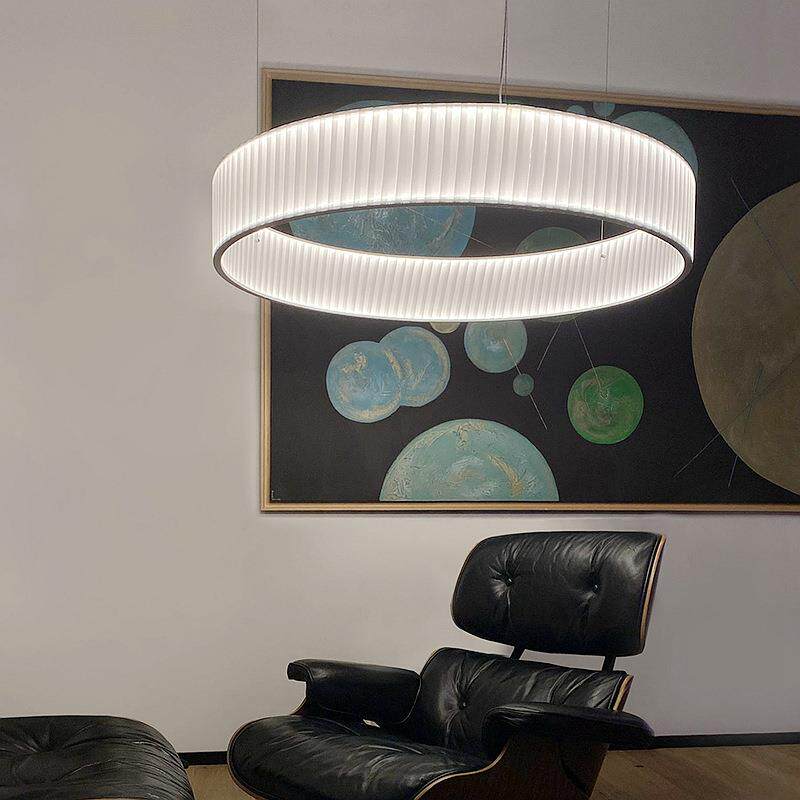 设计师新中式创意后现代北欧轻奢客厅餐厅卧室吧台布艺LED吊灯