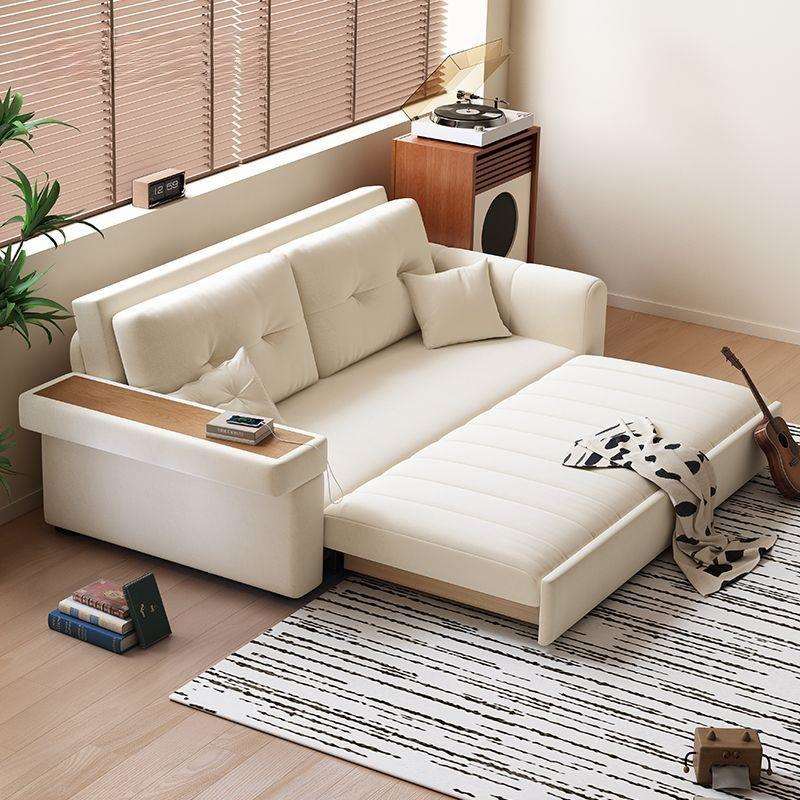 沙发床奶油风多功能一体两用可储物折叠出租房小户型阳台拆洗