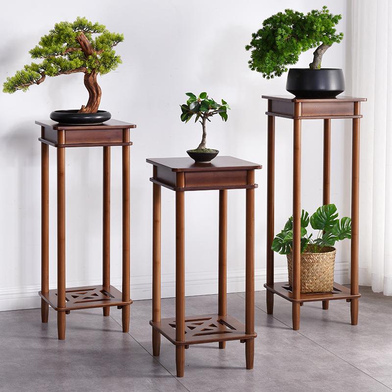 中式花架子实木客厅室内落地式吊兰花盆架仿古花几盆景花架置物架