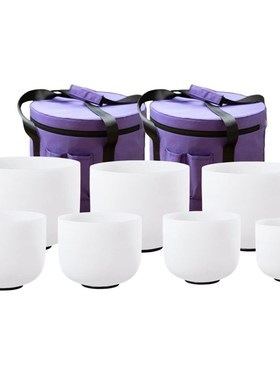 准音水晶钵432hz专业颂钵音疗钵瑜伽打坐钵钵音碗净心套装户外