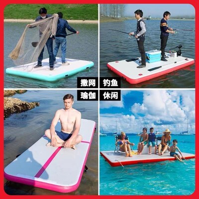 充气钓鱼船便携式钓鱼船气垫平台路亚充气船水上浮台钓鱼充气平台