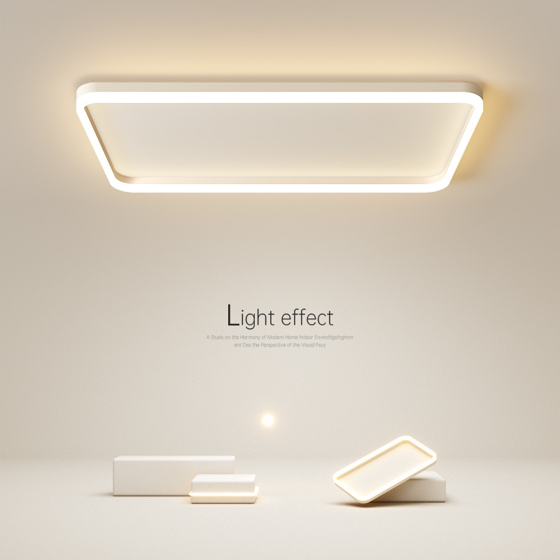 简约现代led客厅灯长方形大气创意吸顶灯卧室灯餐厅书房中山灯具
