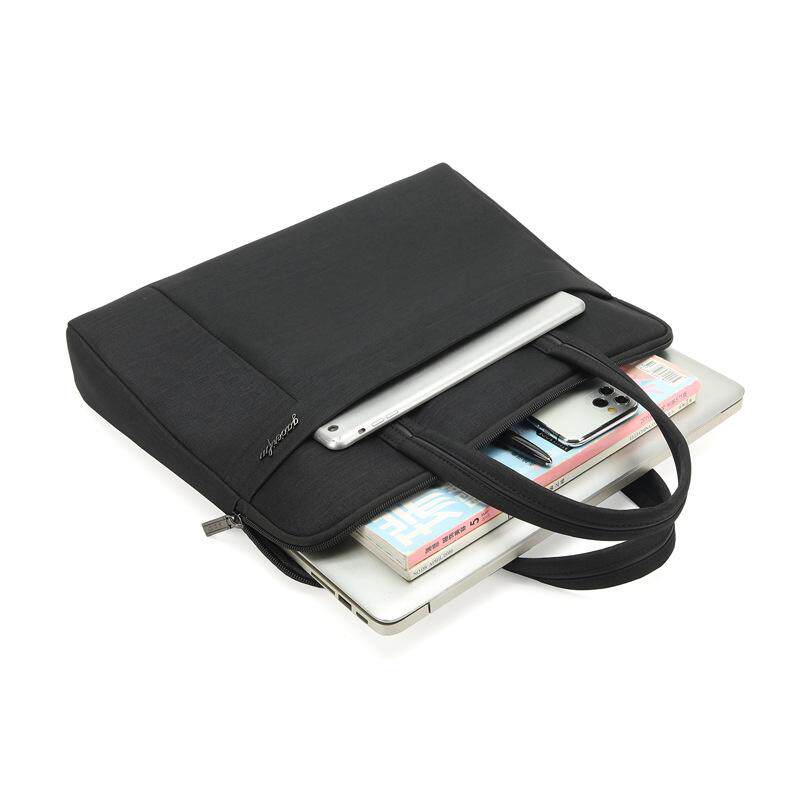 手提袋公文包文件会议办公大容量拉链收纳a4商务帆布男资料牛津布