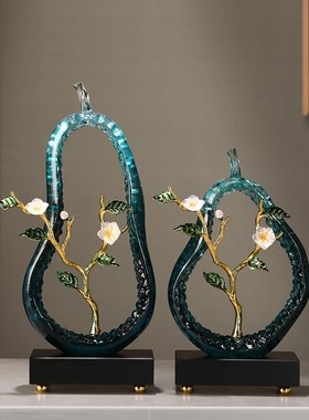 琉璃不规则创意客厅玄关柜电视餐边柜轻奢装饰摆件高级感家居摆设