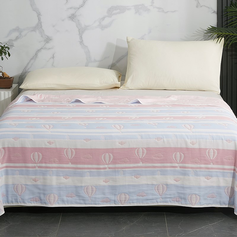 全棉空调被纱布毯沙发午睡上海老牌毛巾被毯子夏季薄款美容院盖毯