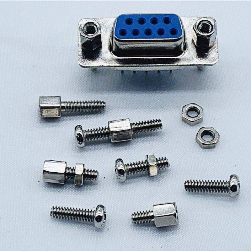 DB头十字槽螺丝4#-40*5+7DB9串口螺丝DB头六角螺柱VGA螺柱DB25DB9