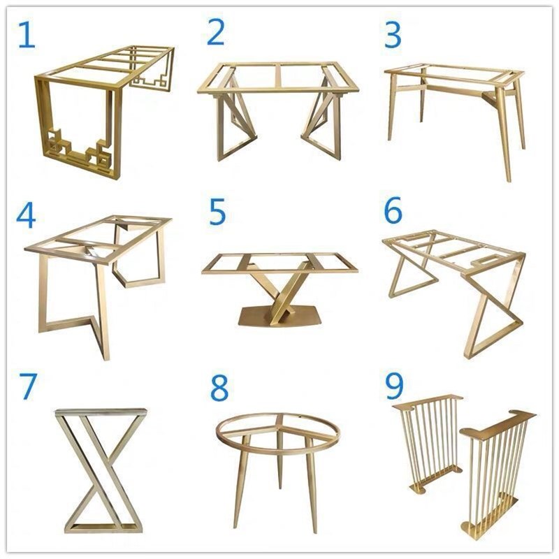 定制办公桌餐桌茶桌茶几桌腿支架大理石岩板桌脚桌架铁艺桌子脚