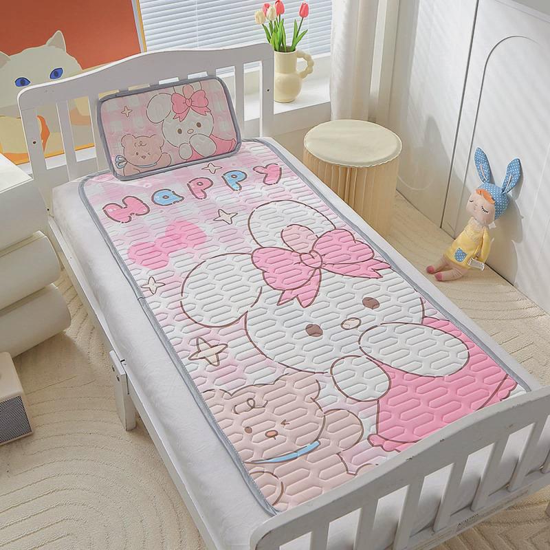 2024少儿卡通乳胶凉席两件套婴儿凉席夏季幼儿园床垫宝宝软凉席