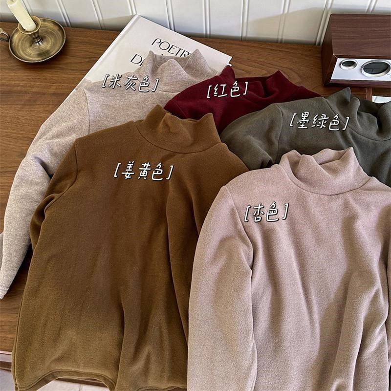 儿童基础款德绒半高领打底衫百搭冬季男女宝宝保暖加绒内搭上衣,童装/婴儿装/亲子装,保暖上装,淘宝优惠券,粉丝福利购,淘宝优惠卷