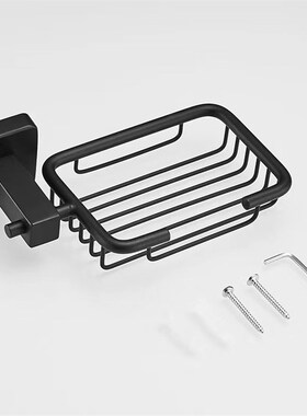 304不锈钢黑色毛巾架套装壁挂墙上毛巾杆浴室卫生间卫浴五金挂件