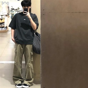 t恤国风男装 搭配一整套男生牛仔裤 夏季 夏装 高级感套装 设计感短袖