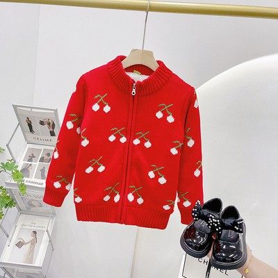 童装秋冬女童纯棉加绒加厚拉链毛衣儿童保暖开衫外套宝宝内搭上衣,童装/婴儿装/亲子装,毛衣/针织衫,淘宝优惠券,粉丝福利购,淘宝优惠卷
