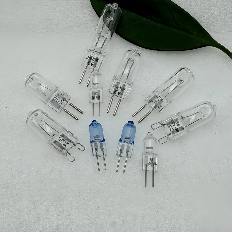220V卤素钨丝灯泡12V20W两针插脚灯珠G4/G5.3\G9香薰台灯壁灯烤箱