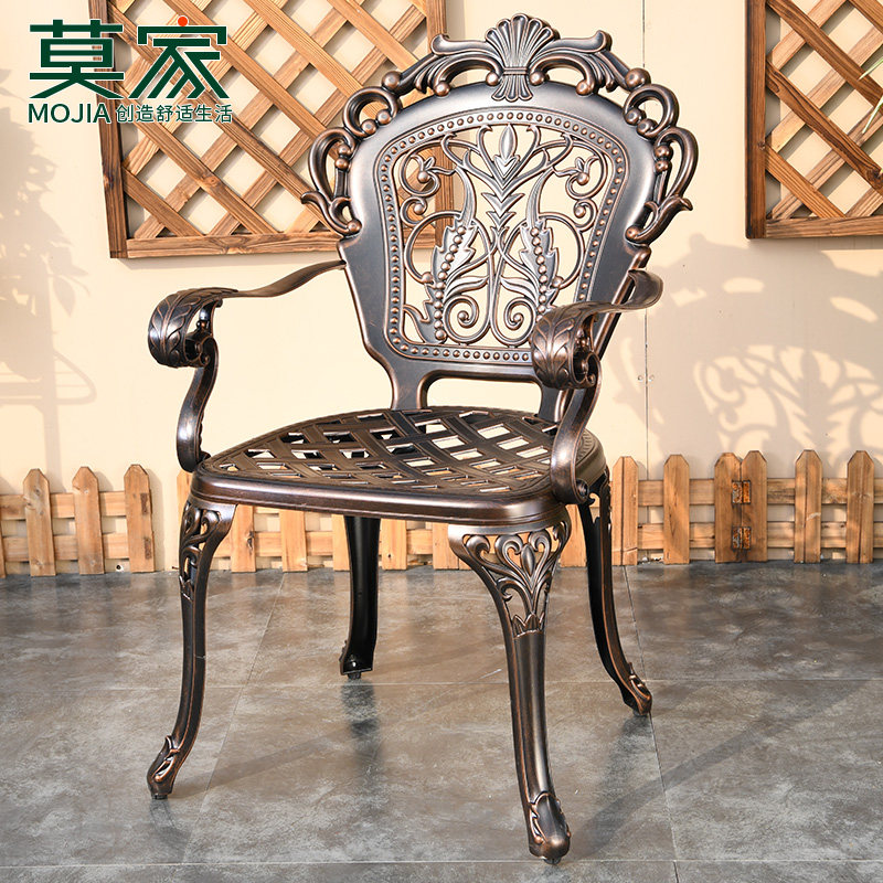 户外铸铝椅子单椅庭院花园别墅欧式家具露台室外休闲桌椅庭院凳,住宅家具,桌椅套件,淘宝优惠券,粉丝福利购,淘宝优惠卷