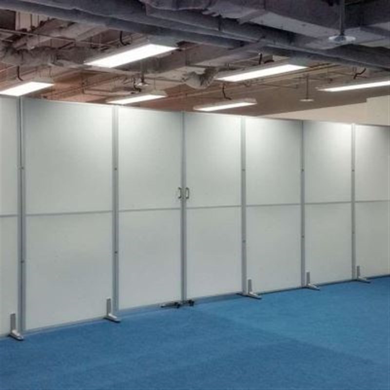 高端办公室移动屏风活动屏风隔断折叠屏风玻璃墙高隔断厂房车间隔